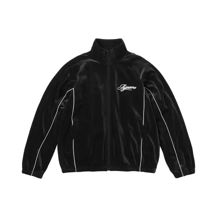 Спортивная куртка Supreme Velour Mesh Track Jacket, черный