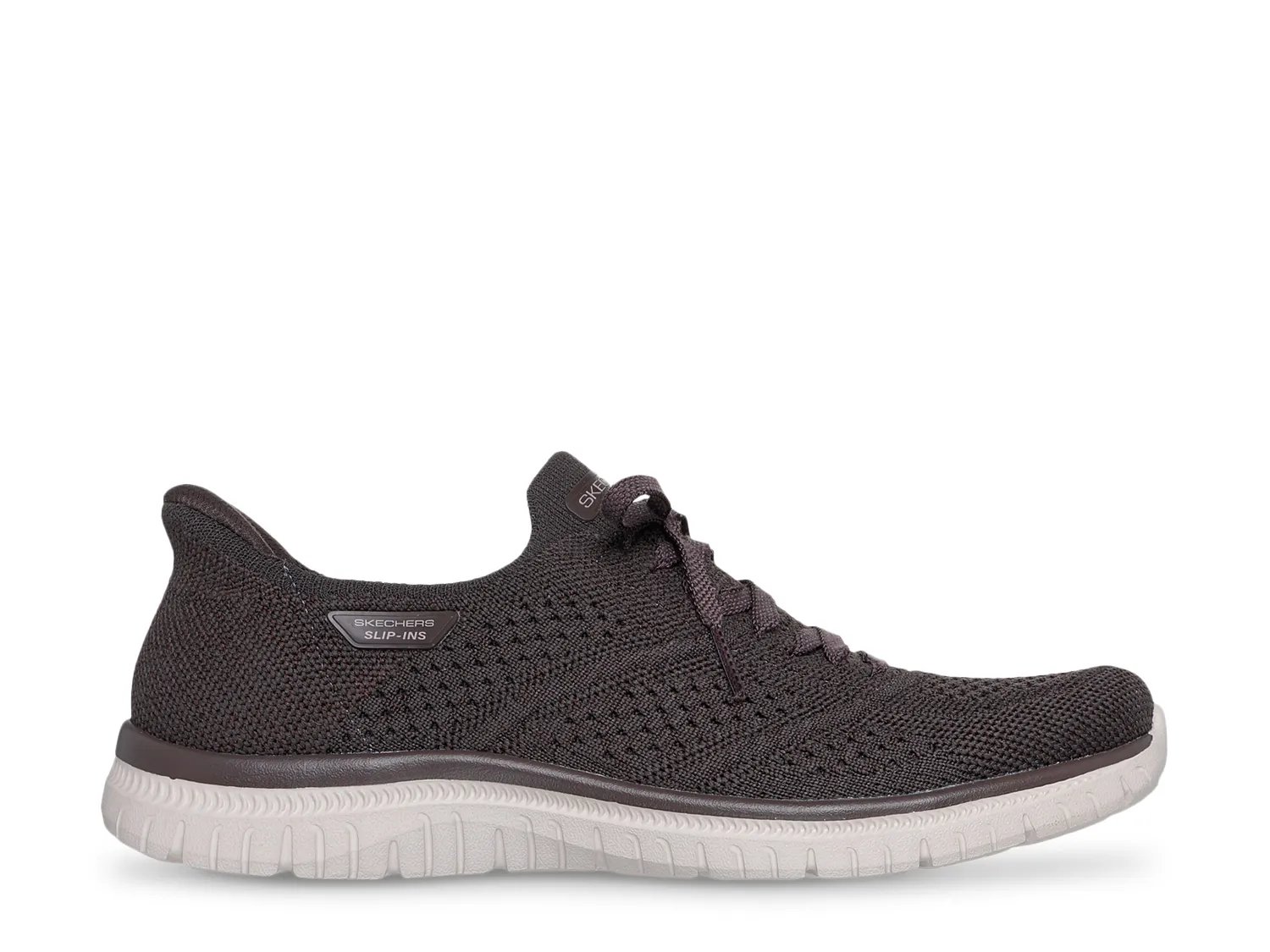 Кроссовки Skechers Hands Free Slip-ins: Virtue Flawless Slip-On Sneaker - Women's, шоколадно-коричневый — фото 3