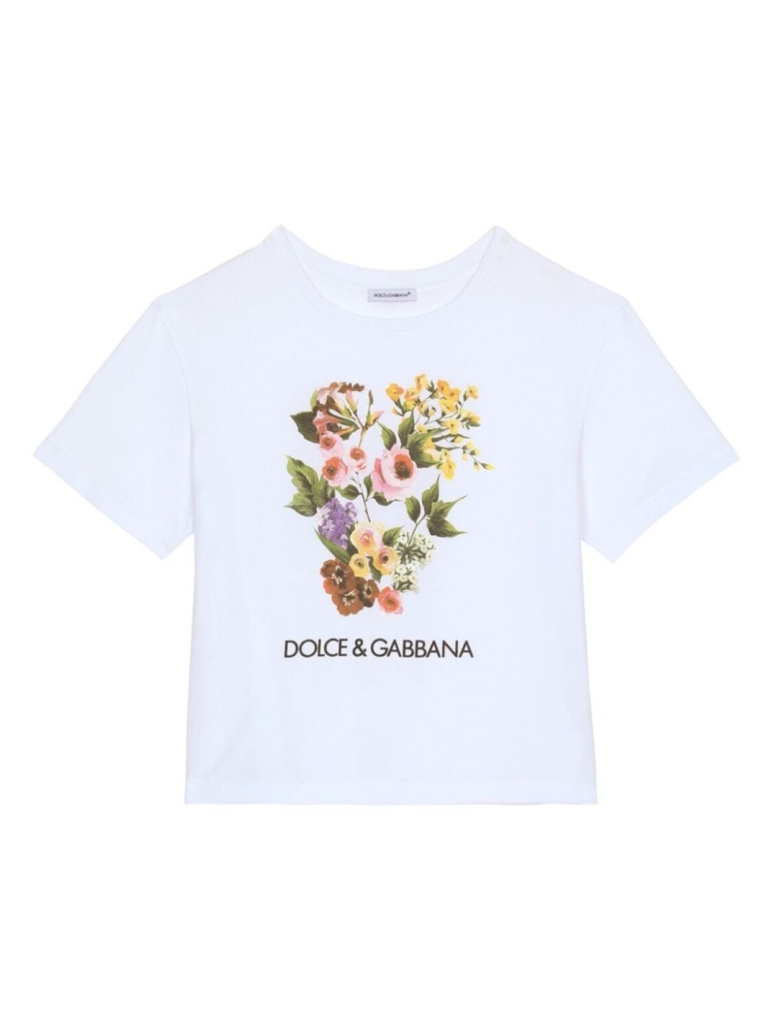 

Dolce & Gabbana футболка с цветочным принтом, белый