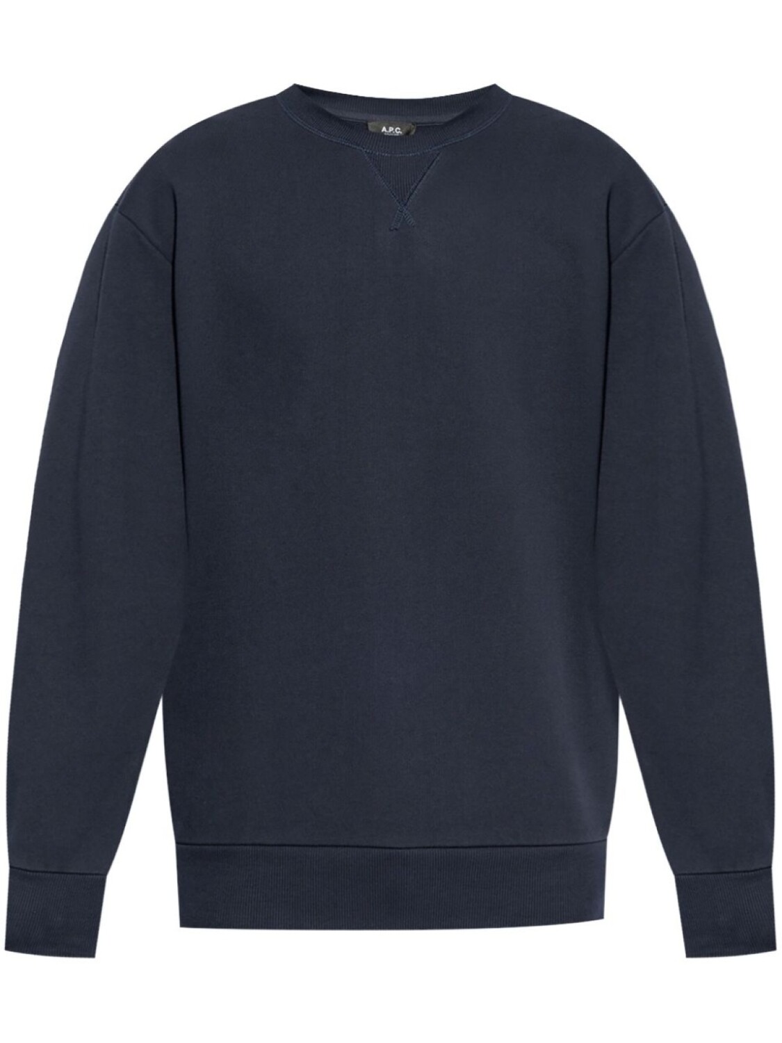 

A.P.C. хлопковая толстовка с v-образной вставкой, синий