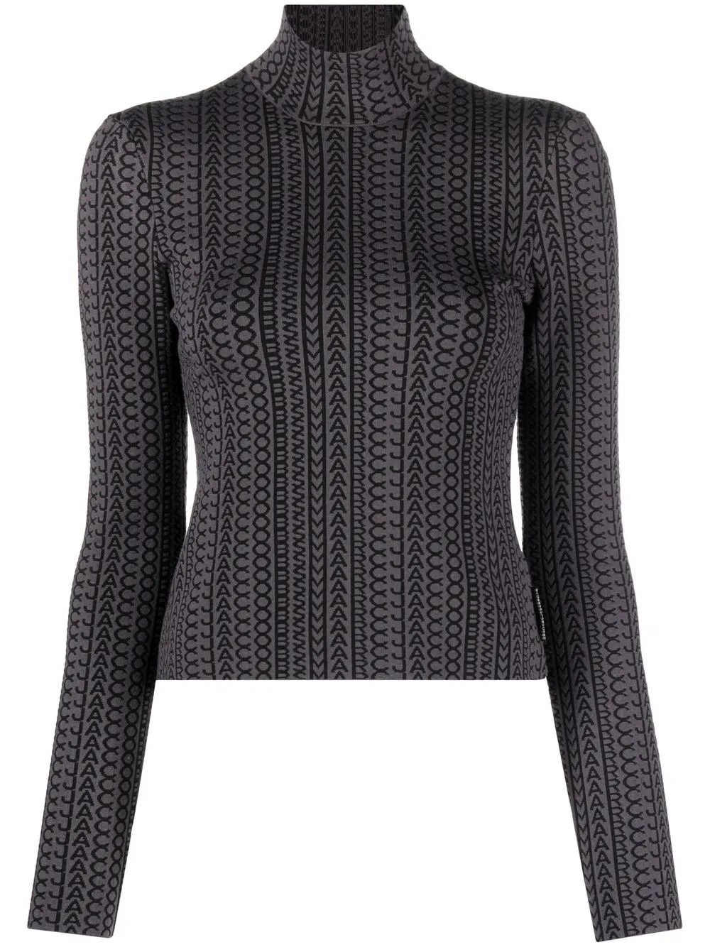 

Джемпер The Monogram с высоким воротником MARC JACOBS, серый