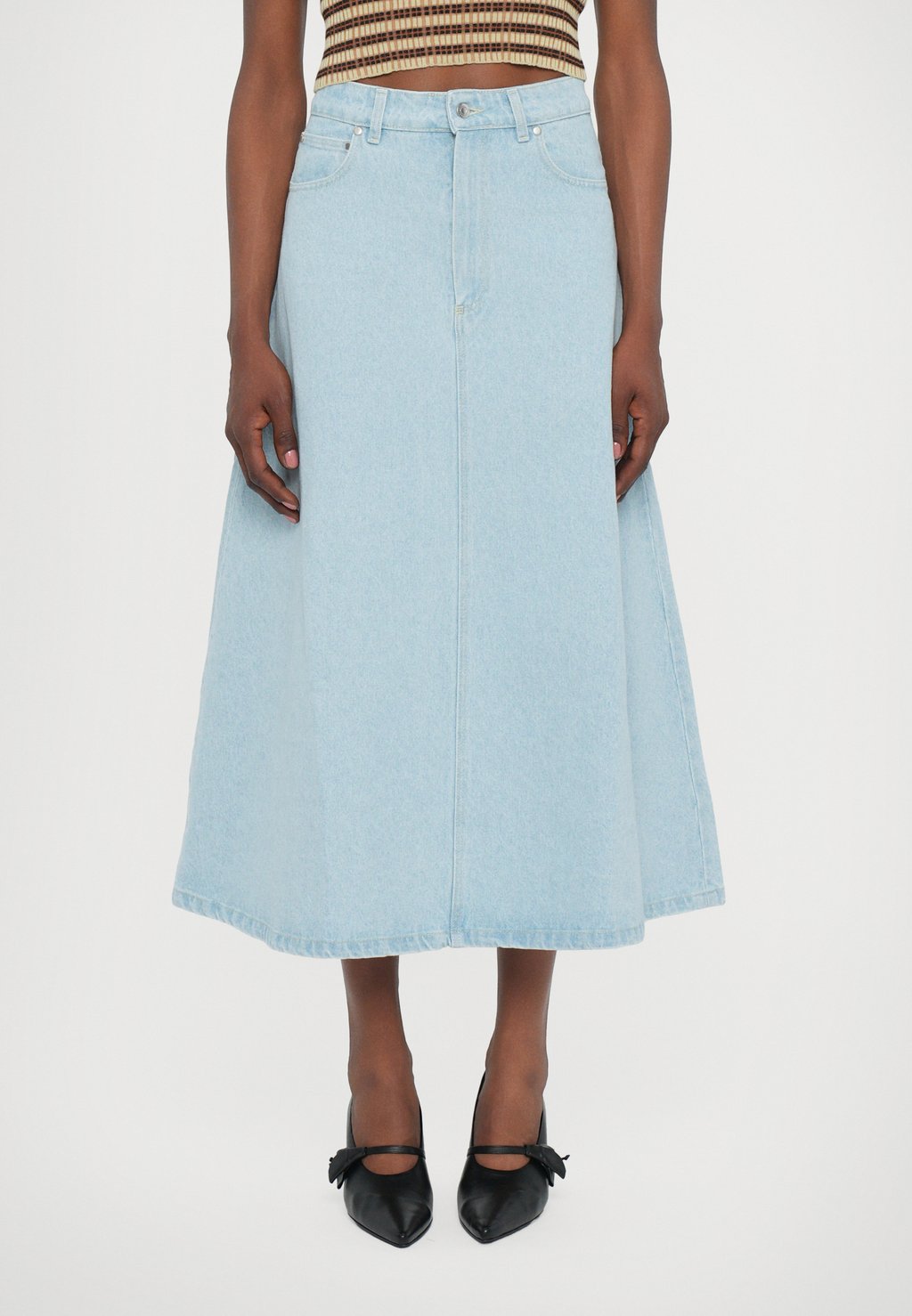 

Юбка А-силуэта CINTIA - Denim skirt Nanushka, цвет Eco Bleach