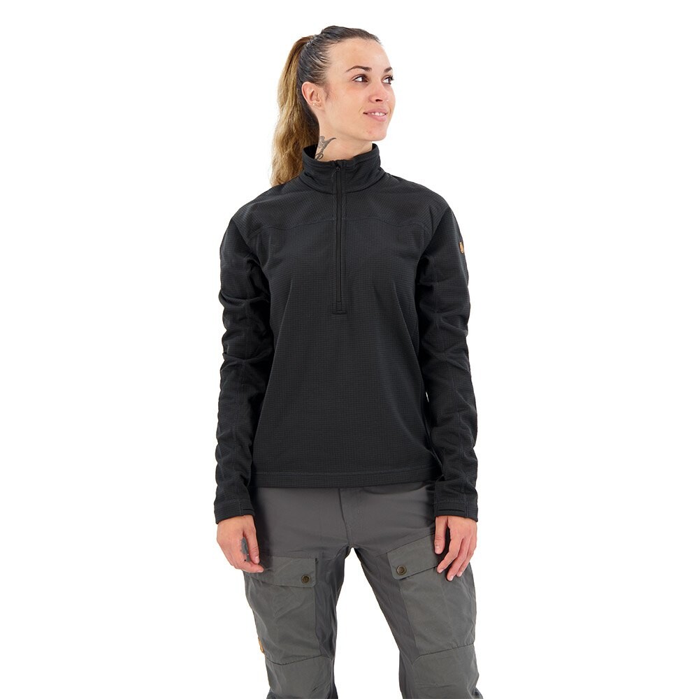 

Флис Fjällräven Abisko Lite Half Zip, черный