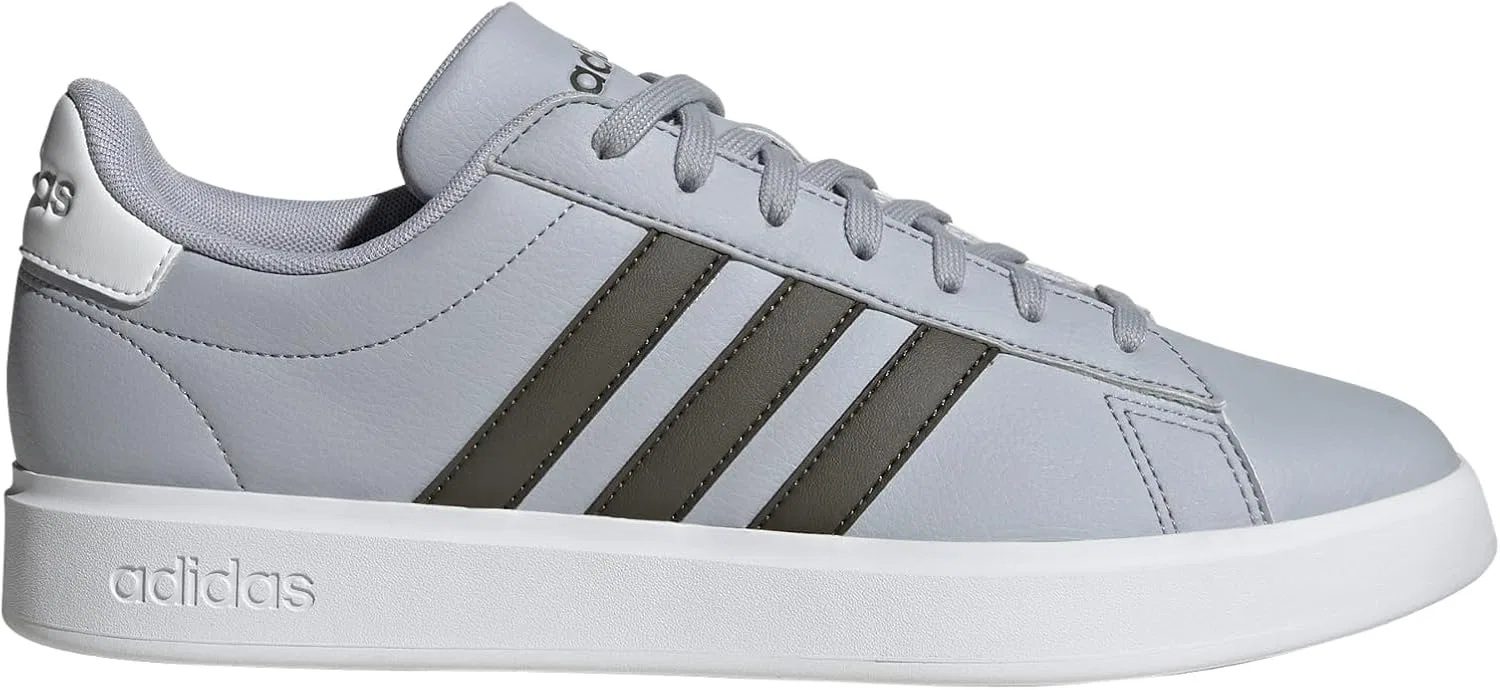 Кроссовки Grand Court 2.0, adidas, Halo Silver/Shadow Olive/White — фото 2