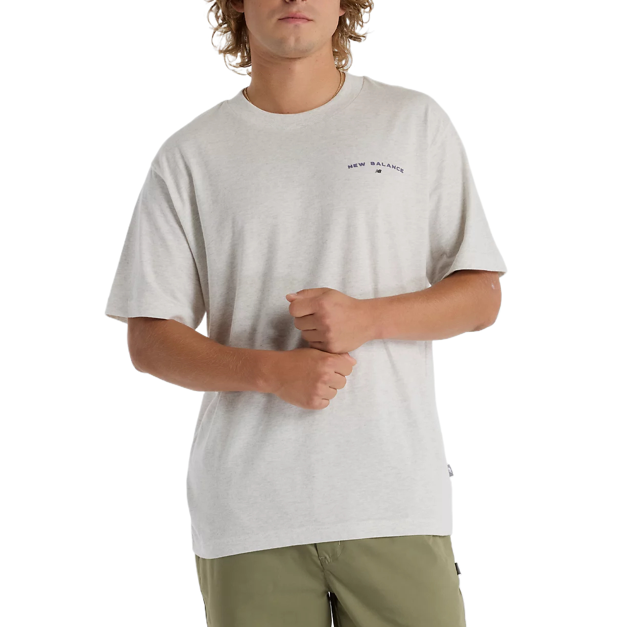 

Футболка мужская Heather Cool Gray New Balance, серый