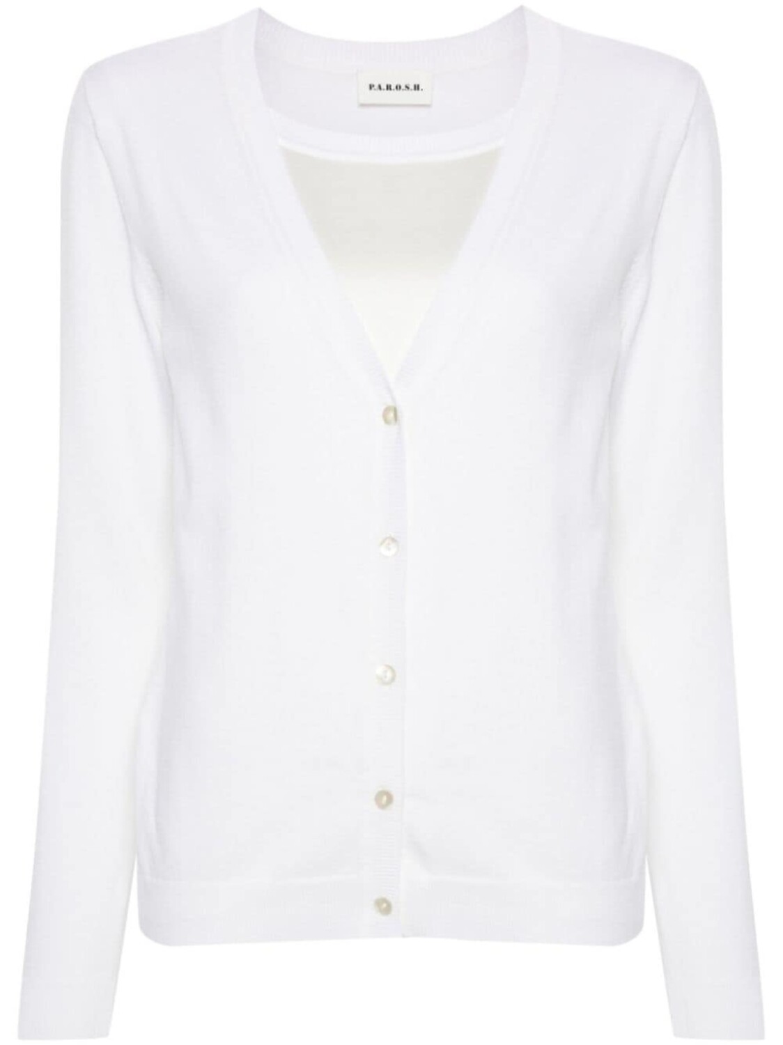 

P.A.R.O.S.H. кардиган тонкой вязки, белый