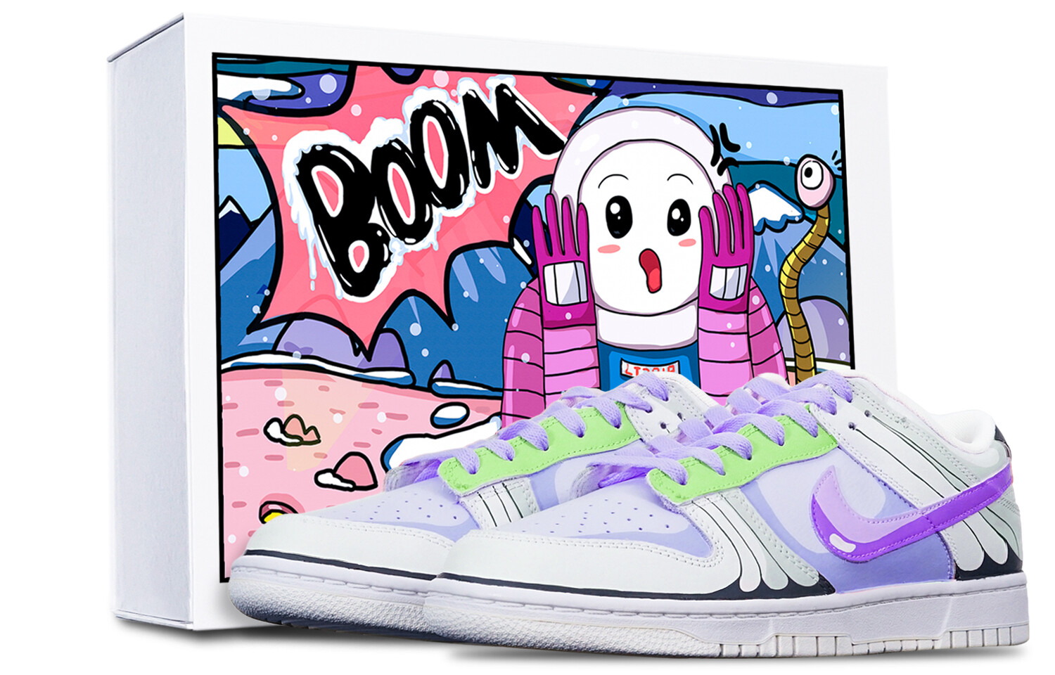 

Кроссовки Nike Dunk Skateboard Shoes Women's Low-Top White