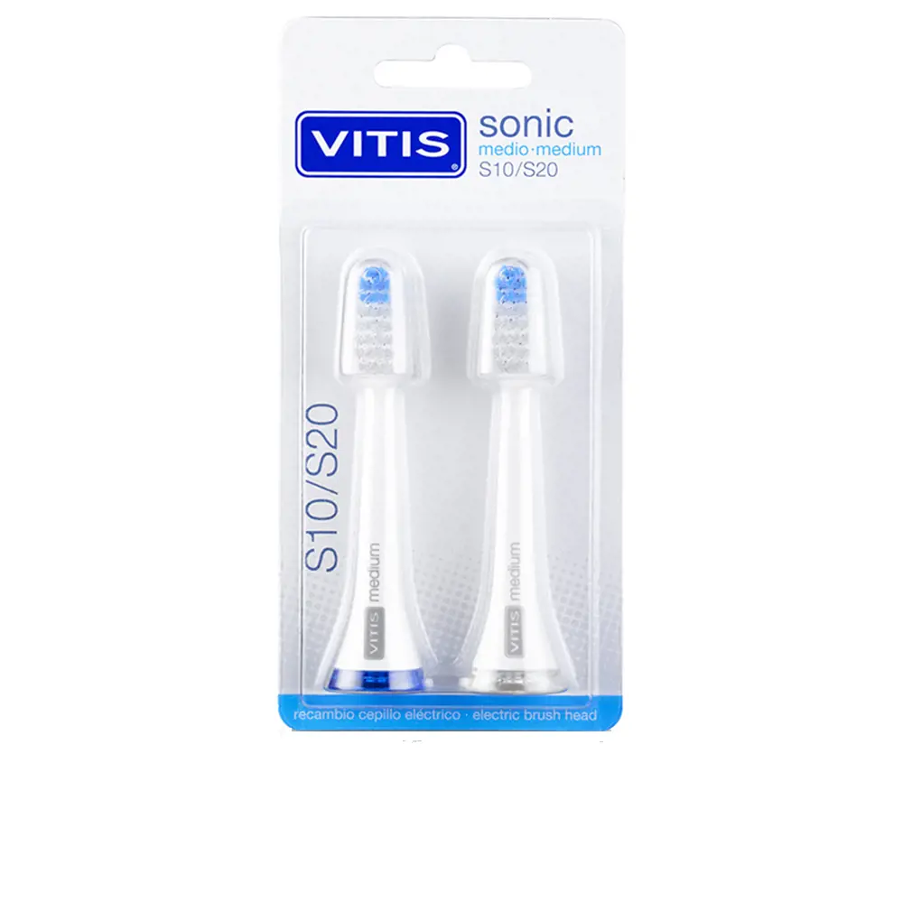 

Зубная щетка Sonic s10/s20 cabezal medio duo Vitis, 2 шт.