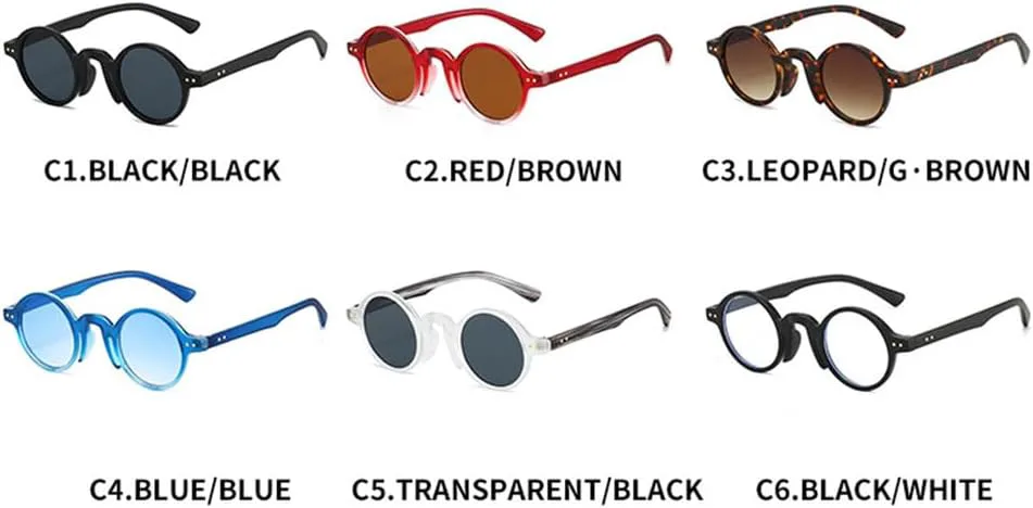 

Солнцезащитные очки UV400 с круглым градиентом и заклепками в стиле панк для женщин и мужчин, для бега и занятий спортом на открытом воздухе UYPTK, 6226-c1