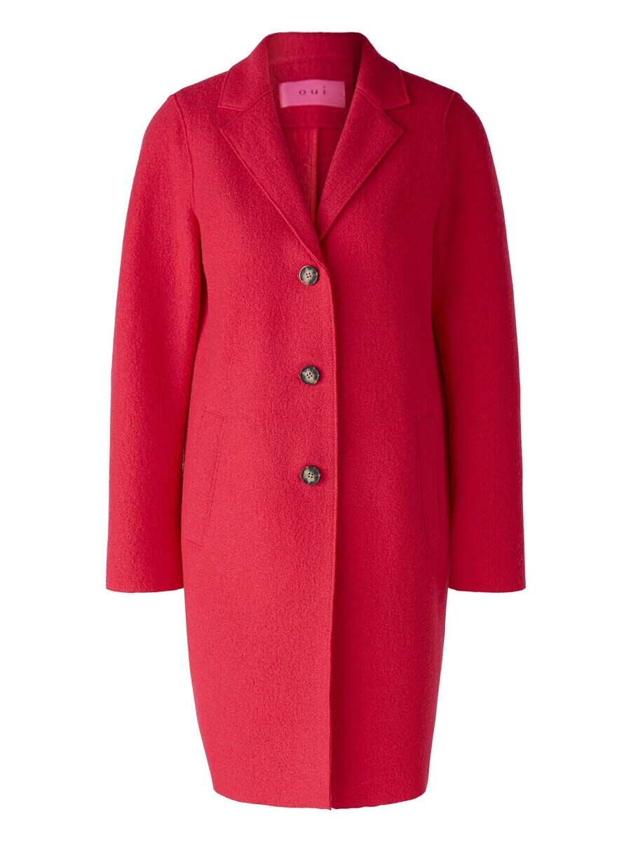 

Шерстяное пальто OUI Between-Seasons Coat MAYSON, розовый