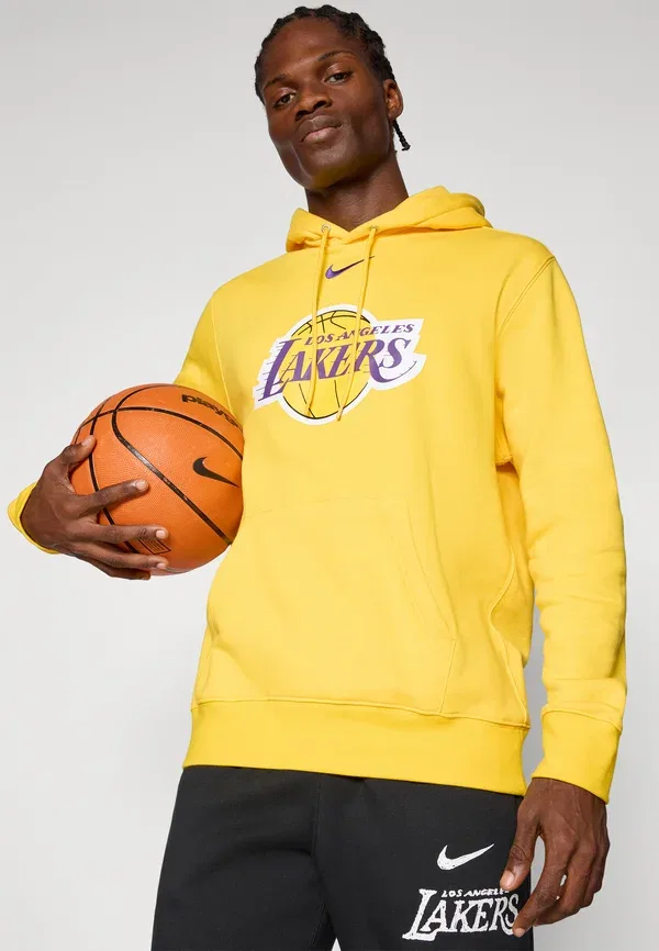 Футболка Nike Performance Los Angeles Lakers LAL Club Logo Club Wear, желтый/фиолетовый — фото 4
