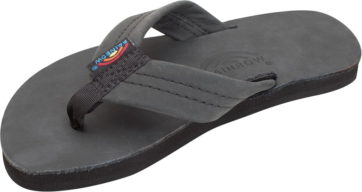 

Детские сандалии Rainbow, однослойные, из высококачественной кожи Rainbow Sandals, черный