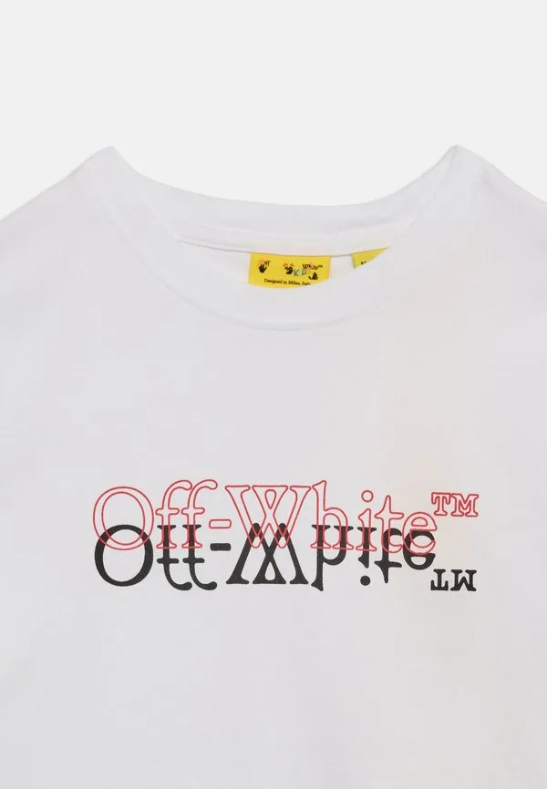 Большая книжная футболка с принтом Off-White, White — фото 4