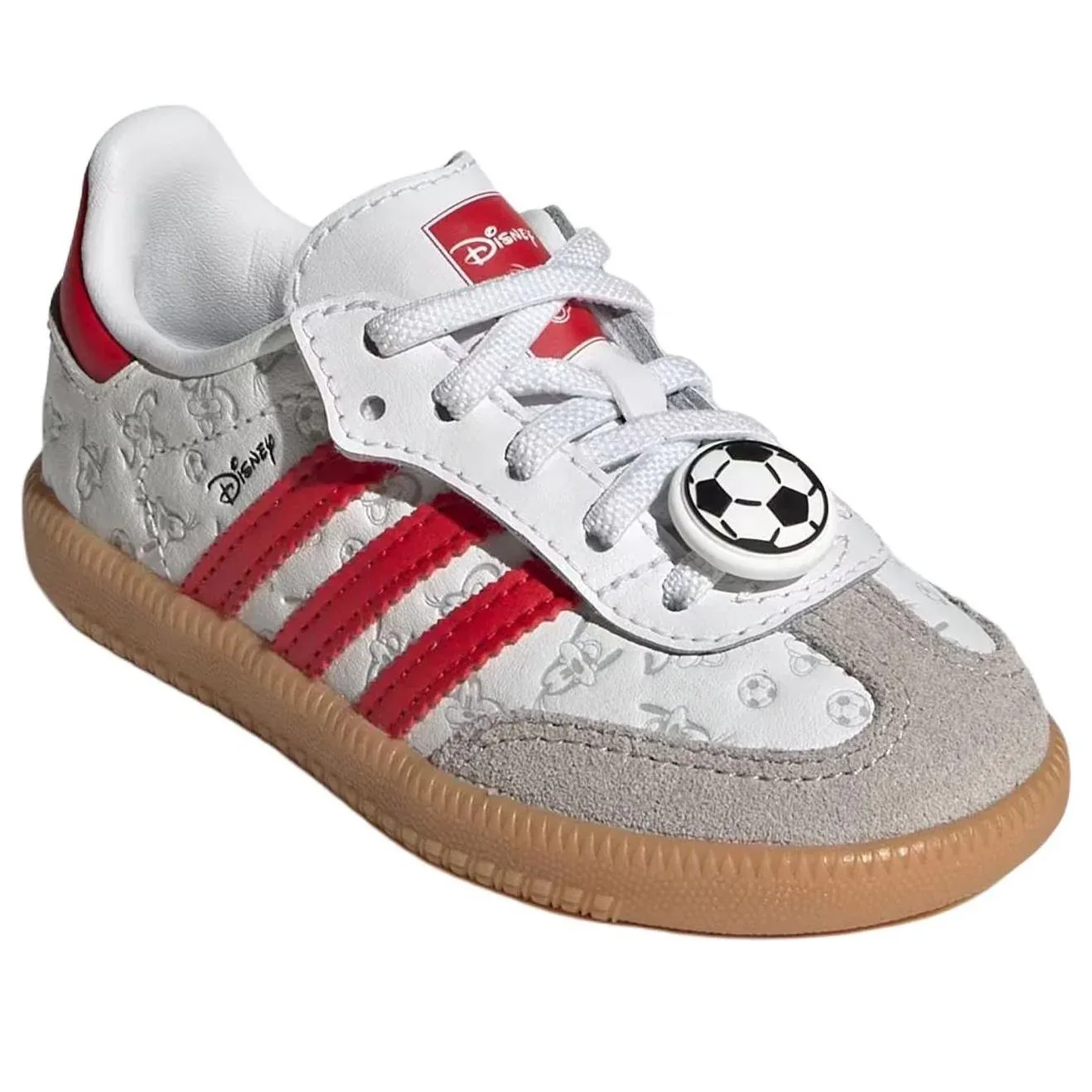 Кроссовки (TD) Adidas x Disney Samba Og Comfort Elastic Lace 'White Better Scarlet' — фото 3