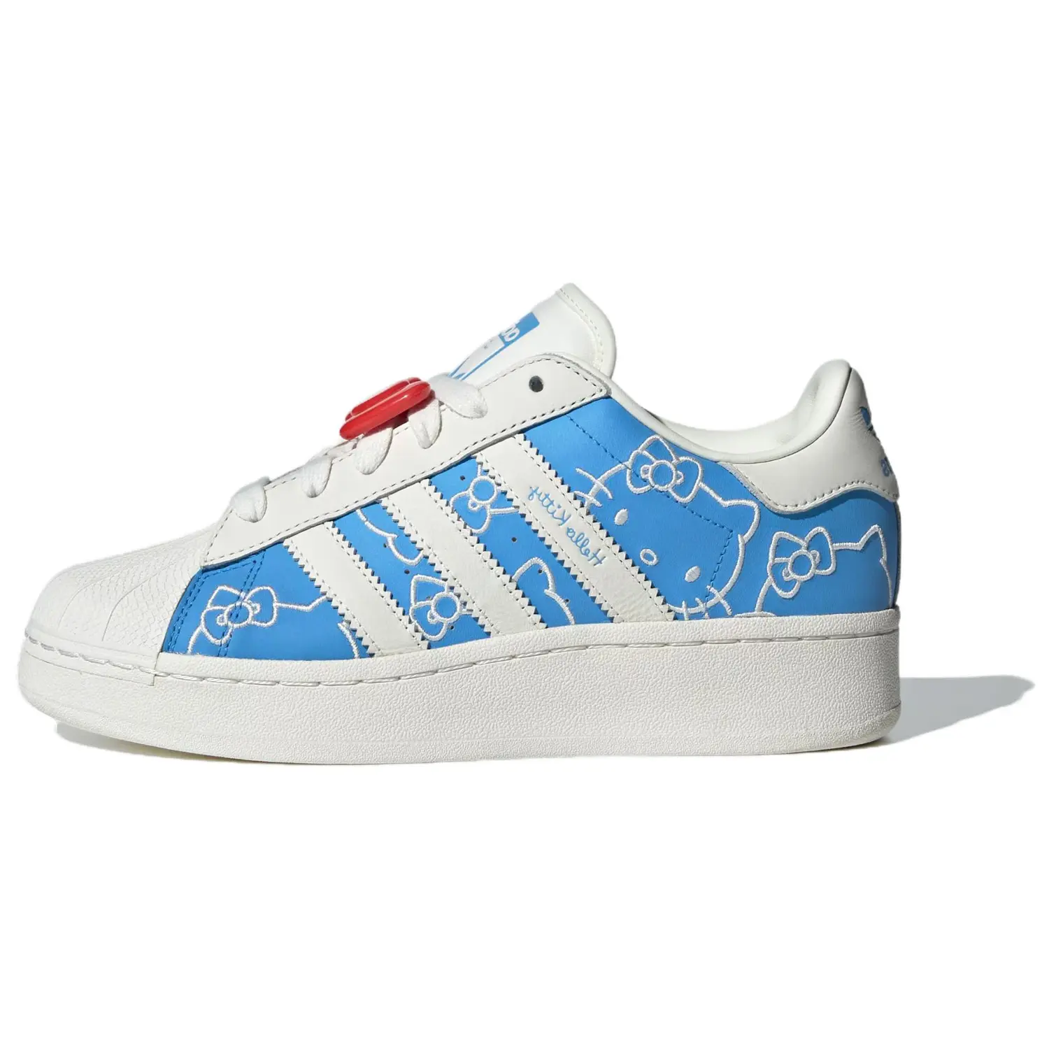 

Кроссовки Adidas Hello Kitty X Women's Superstar XLG 'Blue Burst', синий/белый/красный