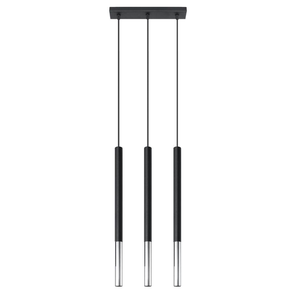 

Подвесной светильник MOZAICA 3L черный/хром 3xG9 12W сталь 90x5x30см Sollux Lighting