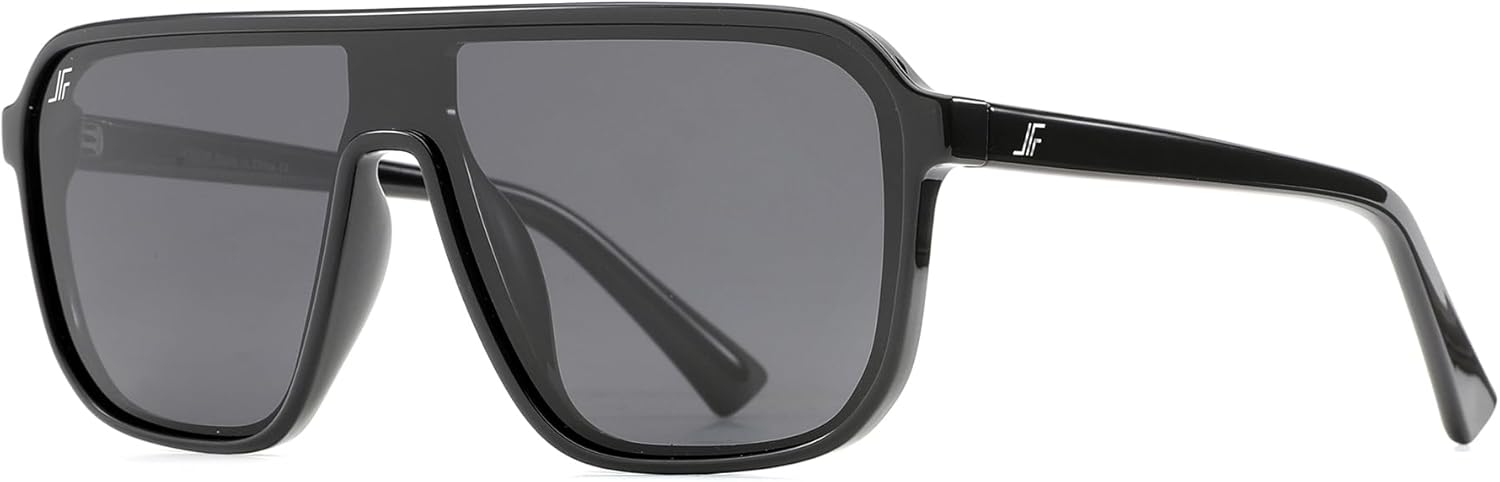 

Мужские поляризованные солнцезащитные очки, квадратная резиновая оправа, дужки из углеродного волокна, для рыбалки и вождения, защита от УФ-излучения RFS8205 JFXQDR, G - Black Frame Grey Lens