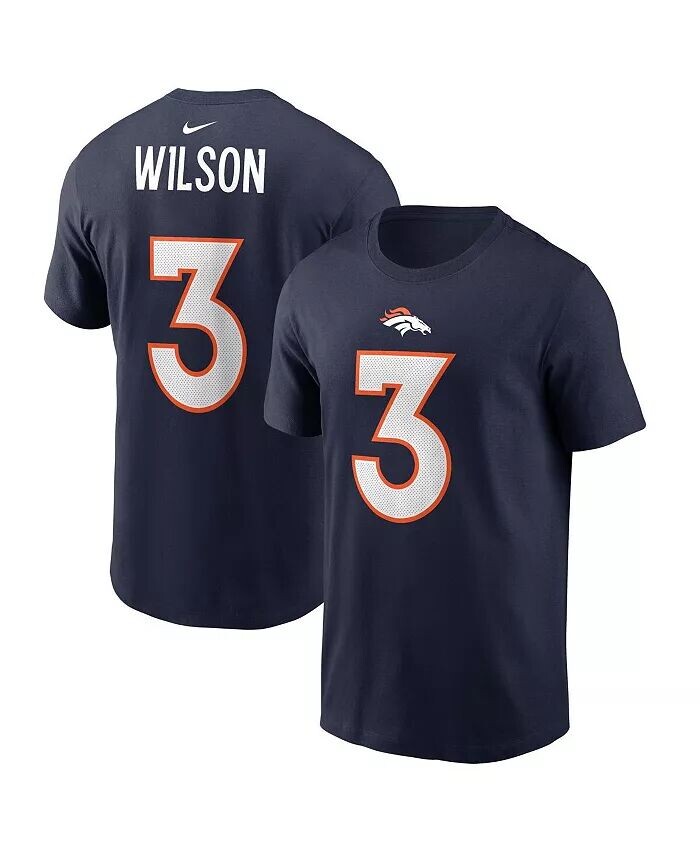 

Мужская футболка Russell Wilson Navy Denver Broncos с именем и номером игрока Nike