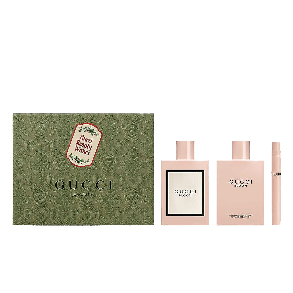 GUCCI Flora Women's Perfume Sets Eau De Parfum Tuberose Jasmine 100мл+10мл+100мл лосьон для тела + подарок для девушки — фото 2