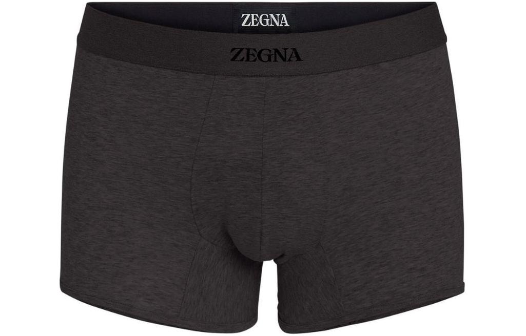 

Трусы с эластичным поясом и логотипом Ermenegildo Zegna, черный