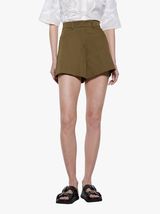 

Шорты с высокой талией и облегающим силуэтом SISLEY, Green