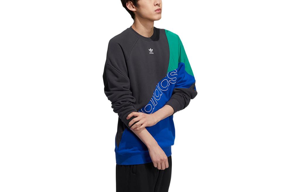 Худи Men's adidas originals Colorblock Design Logo Printing Round Neck Pullover Long Sleeves Colorblock HF5944 — фото 3