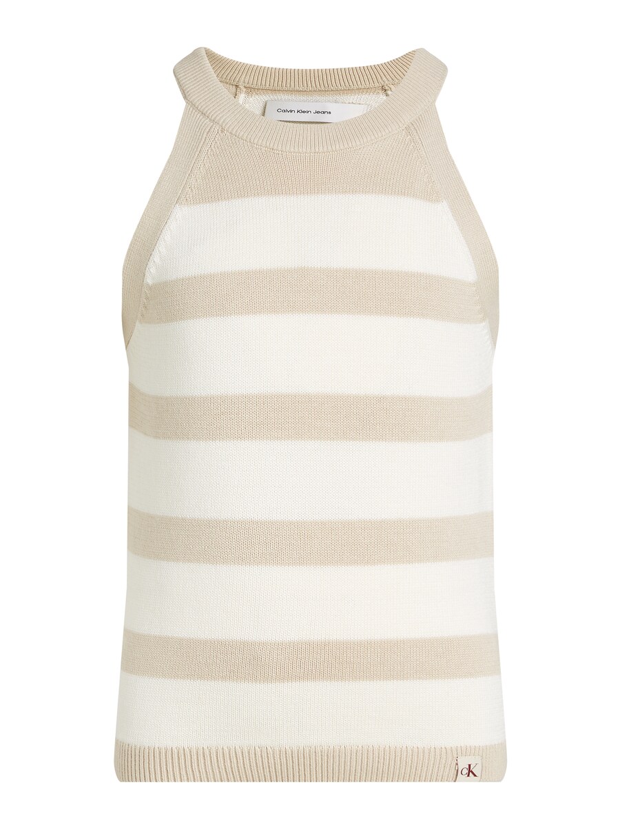 

Топ Calvin Klein Jeans, цвет Beige/Ecru