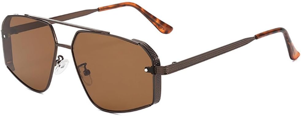 

Мужские и женские солнцезащитные очки в металлической оправе, повседневные, модные, ретро, ​​спортивные, для активного отдыха, с защитой от УФ-излучения UV400, SUN2036 Generic, Brown Brown