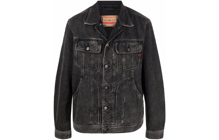 

DIESEL Джинсовая куртка мужская черная, Black