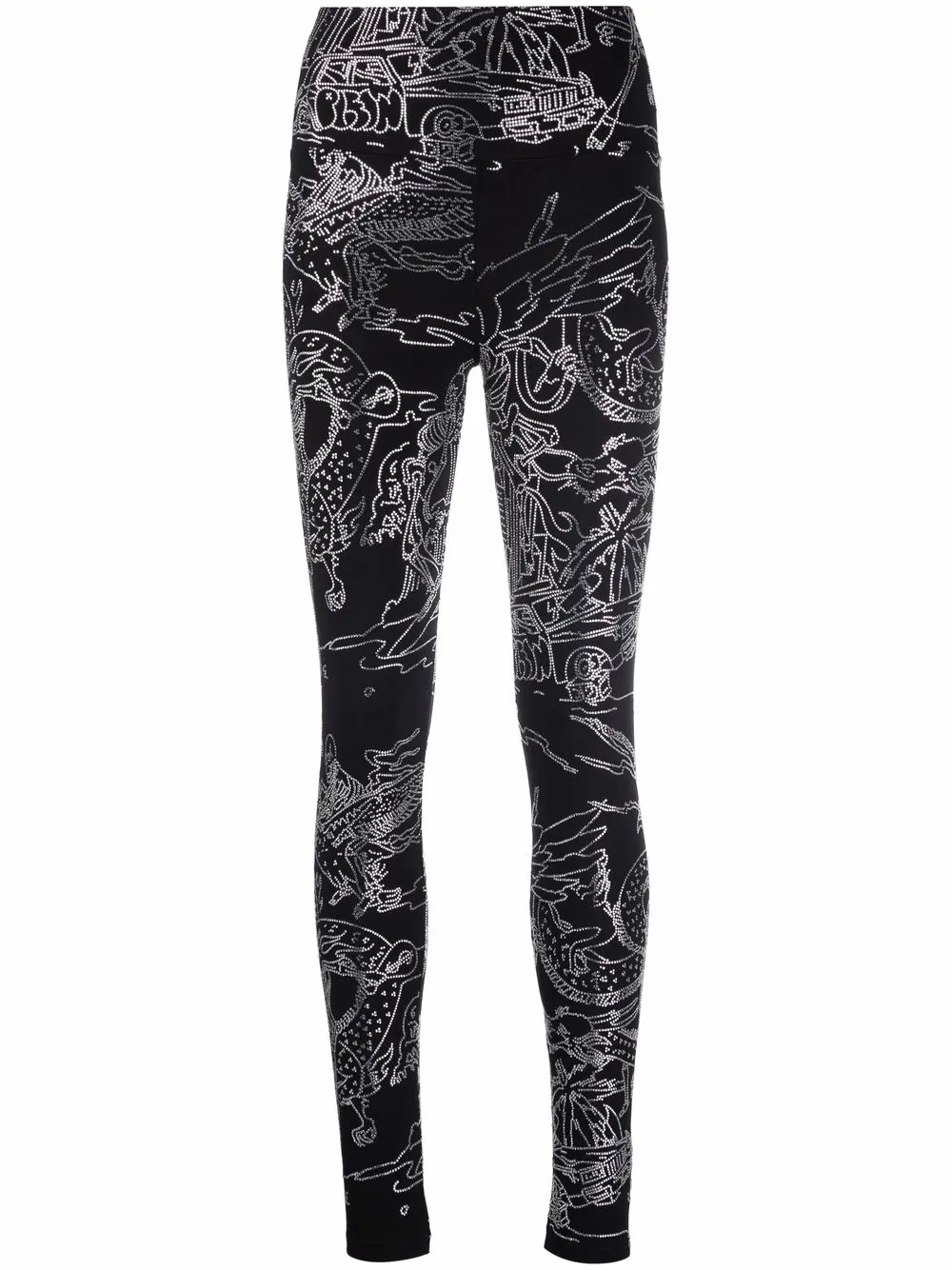 

Леггинсы с принтом Philipp Plein, черный