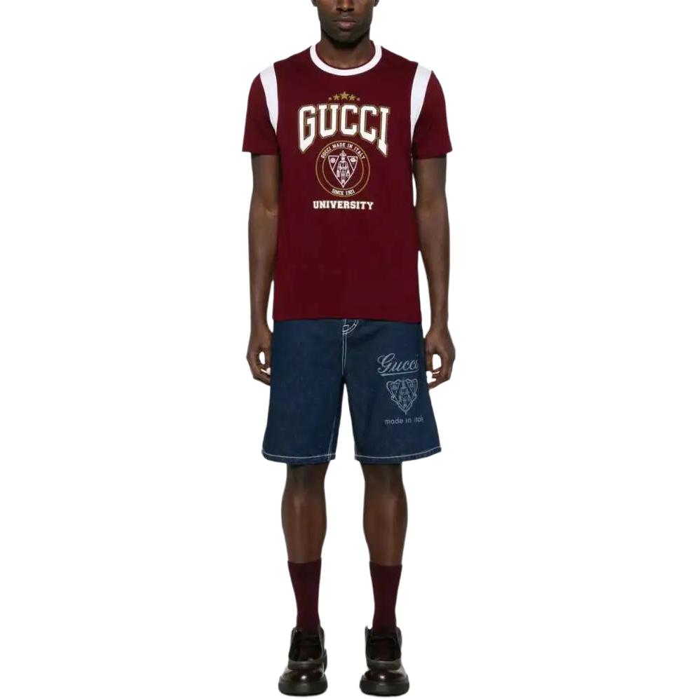 Футболка GUCCI мужская, красная — фото 3