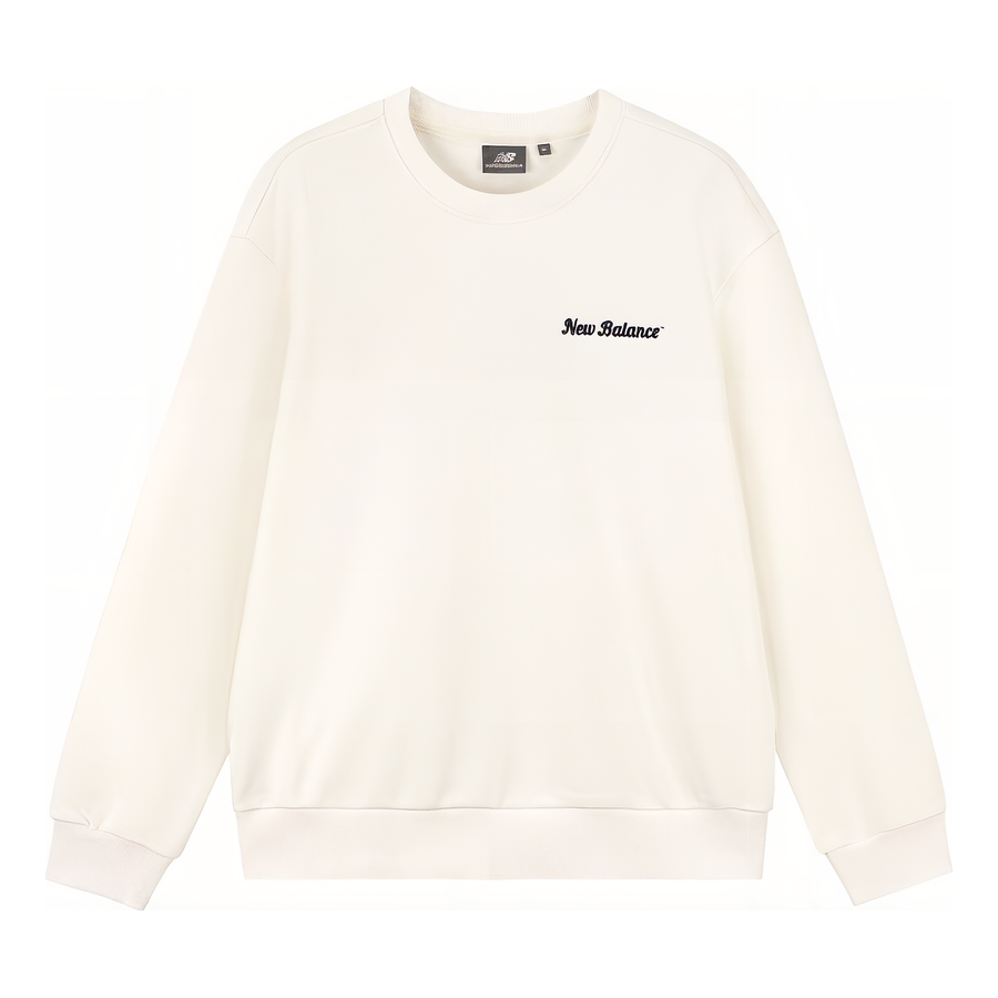 

Свитер New Balance Lifestyle Pullover 'White Black', белый