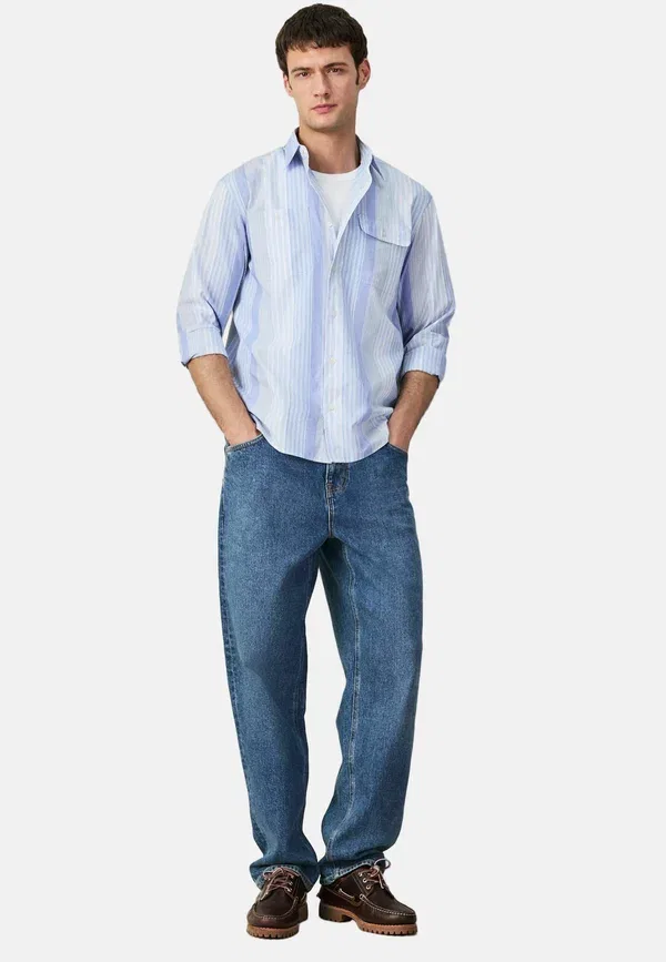 Джинсы свободного кроя Next, relaxed fit jeans, синий деним