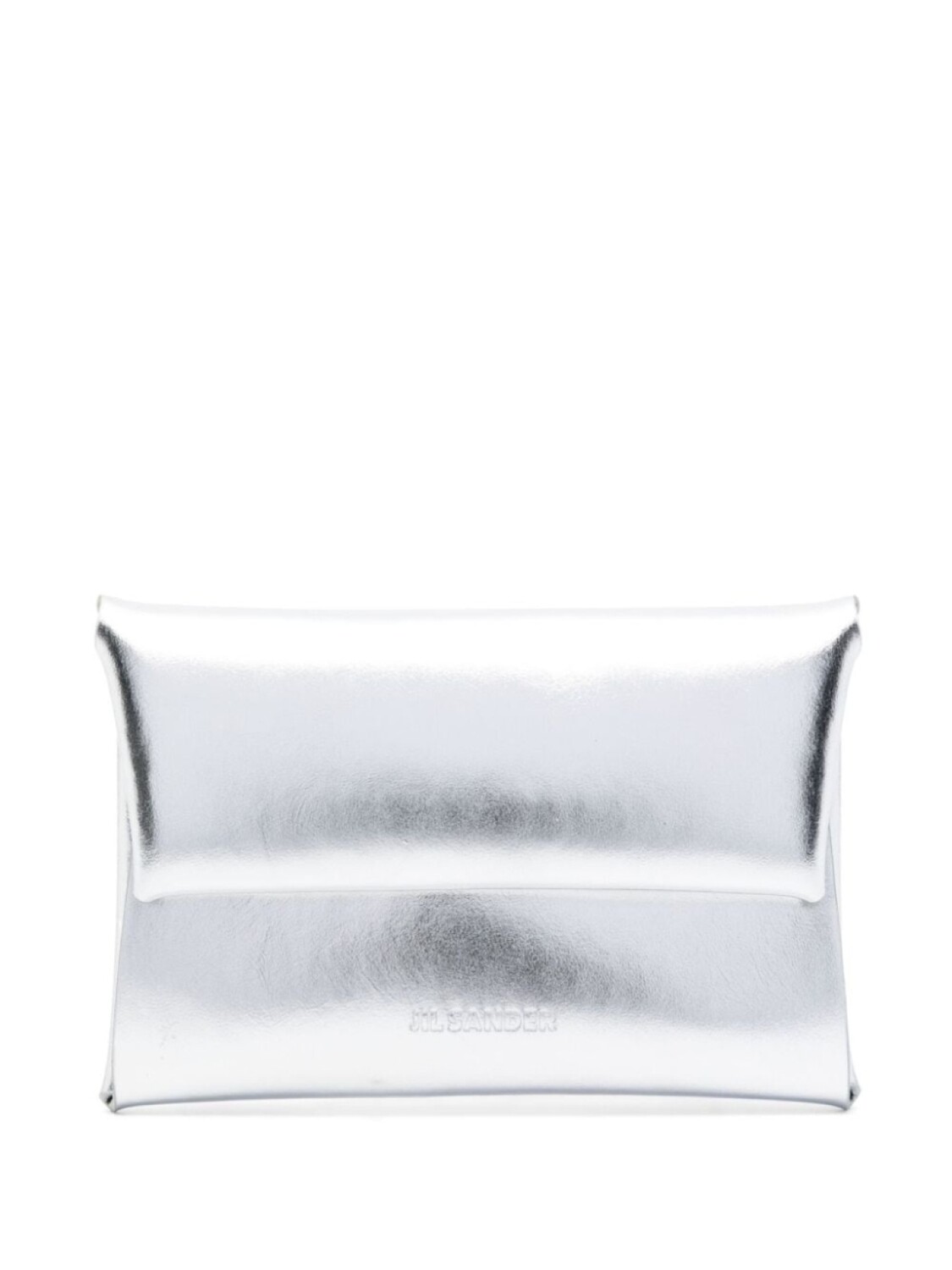 

Jil Sander кошелек с тисненым логотипом, серебристый