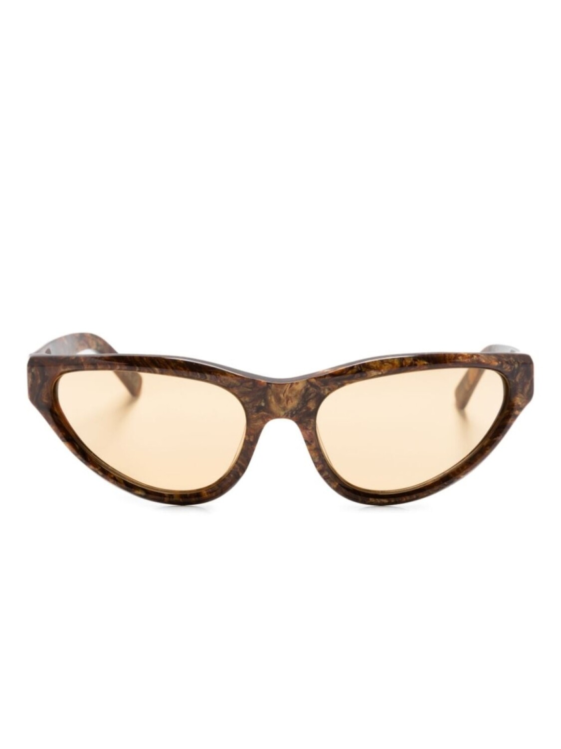 

Marni Eyewear солнцезащитные очки Mavericks Radica в оправе 'кошачий глаз', коричневый