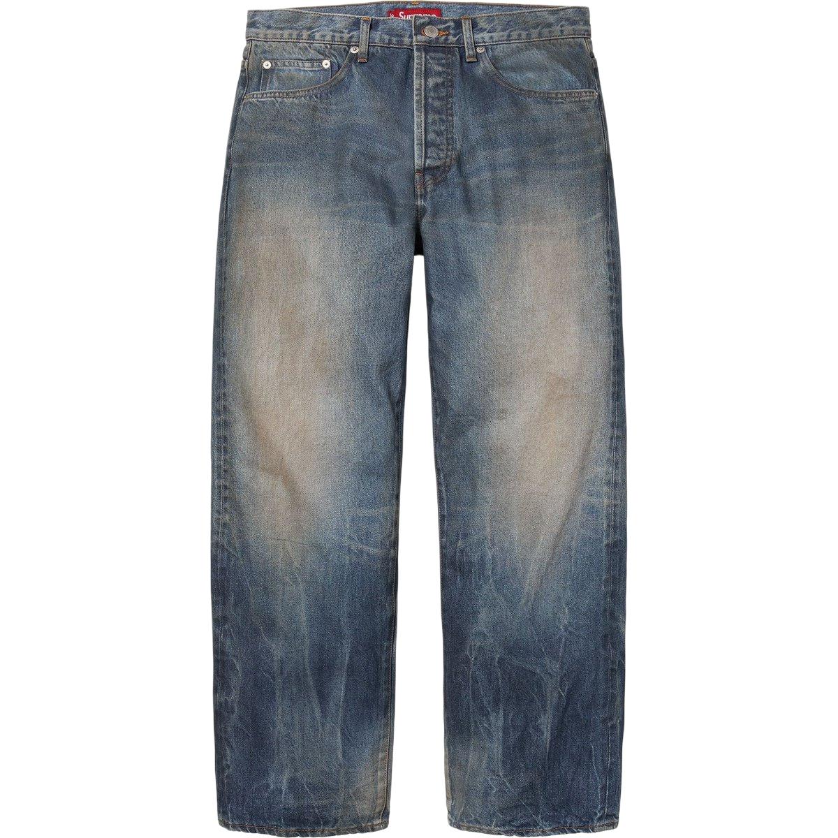 Выцветшие джинсы свободного кроя Selvedge SS24 Supreme, черный — фото 2
