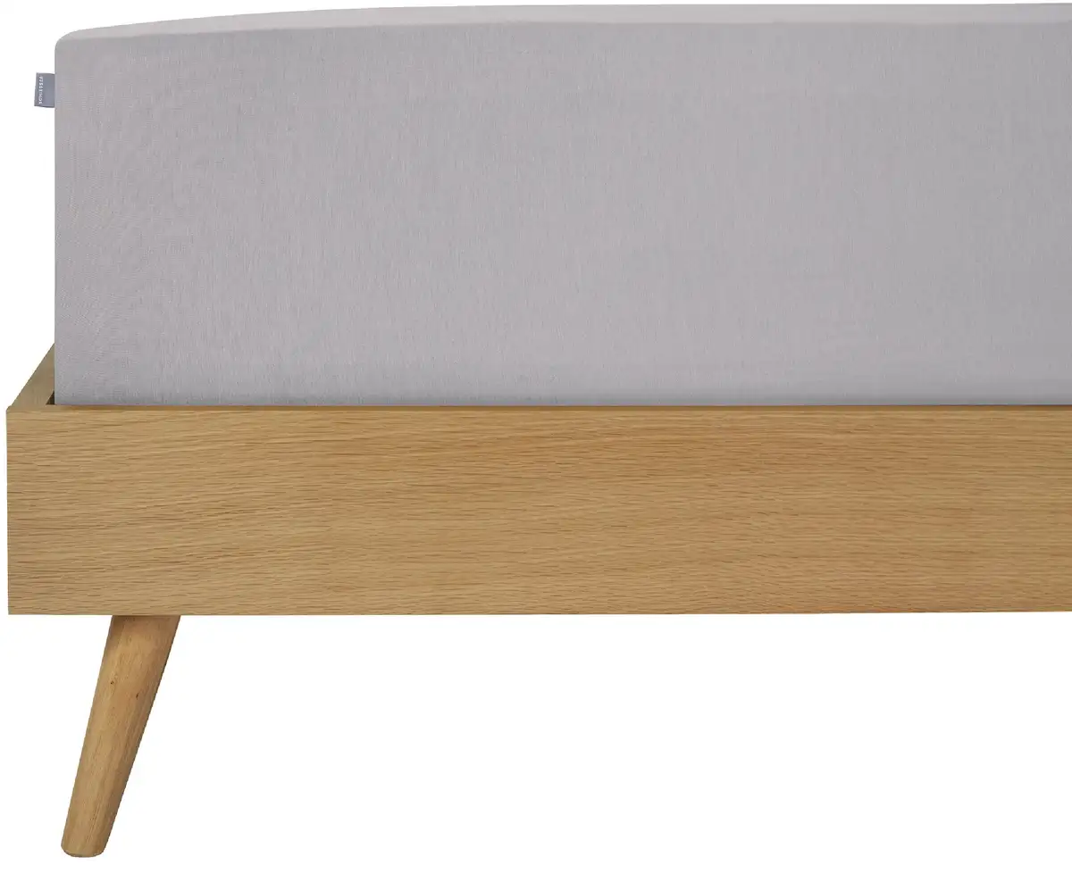 

Простыня Schiesser "Elli, 97 % хлопка и 3 % эластана", для высоких матрасов и кроватей с пружинными матрасами, MADE IN GREEN от OEKO-TEX 150х200 см, 1 шт., светло-серый