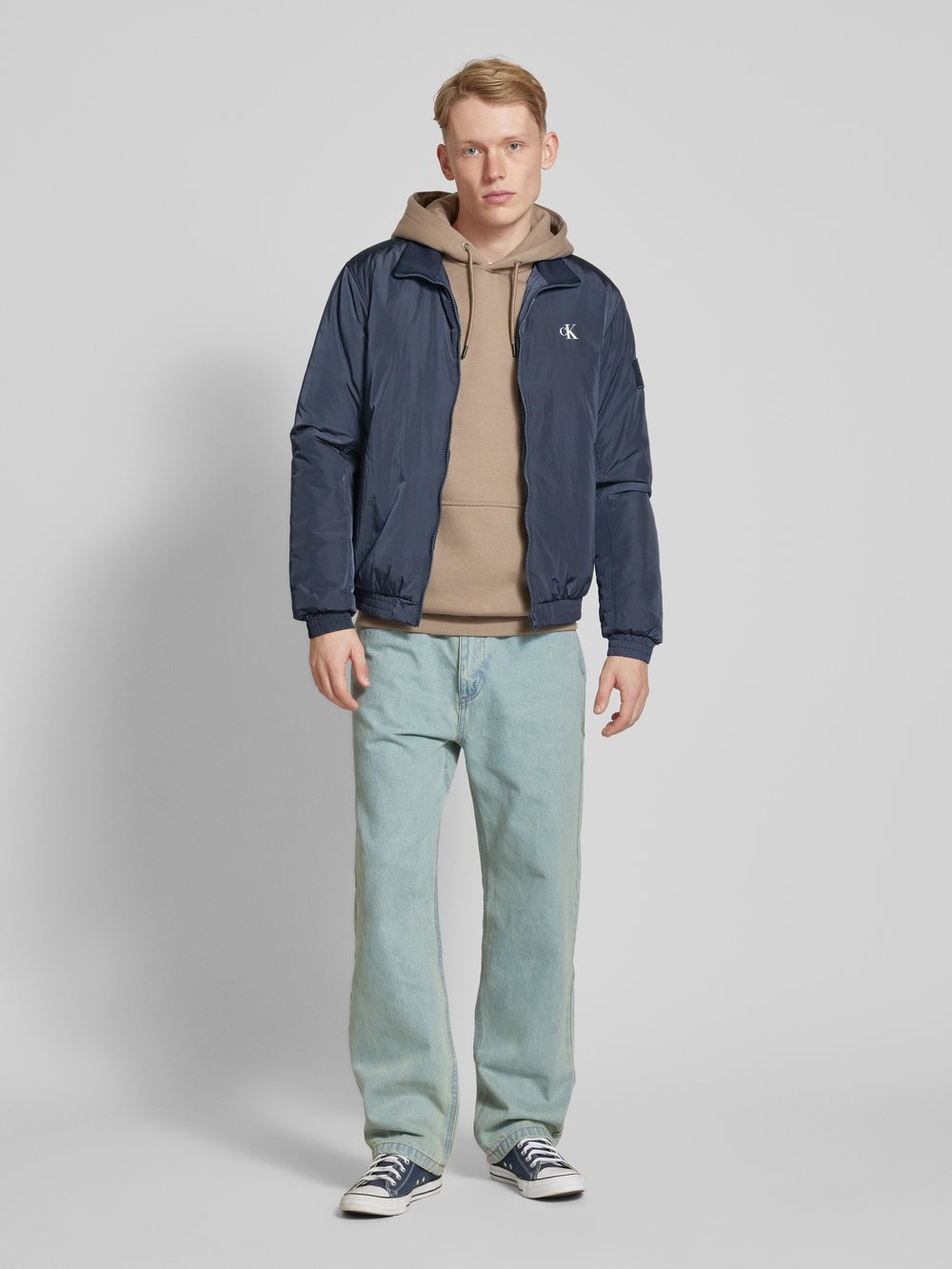 

Блузон с этикеткой, модель 'HARRINGTON' Calvin Klein Jeans, темно-синий