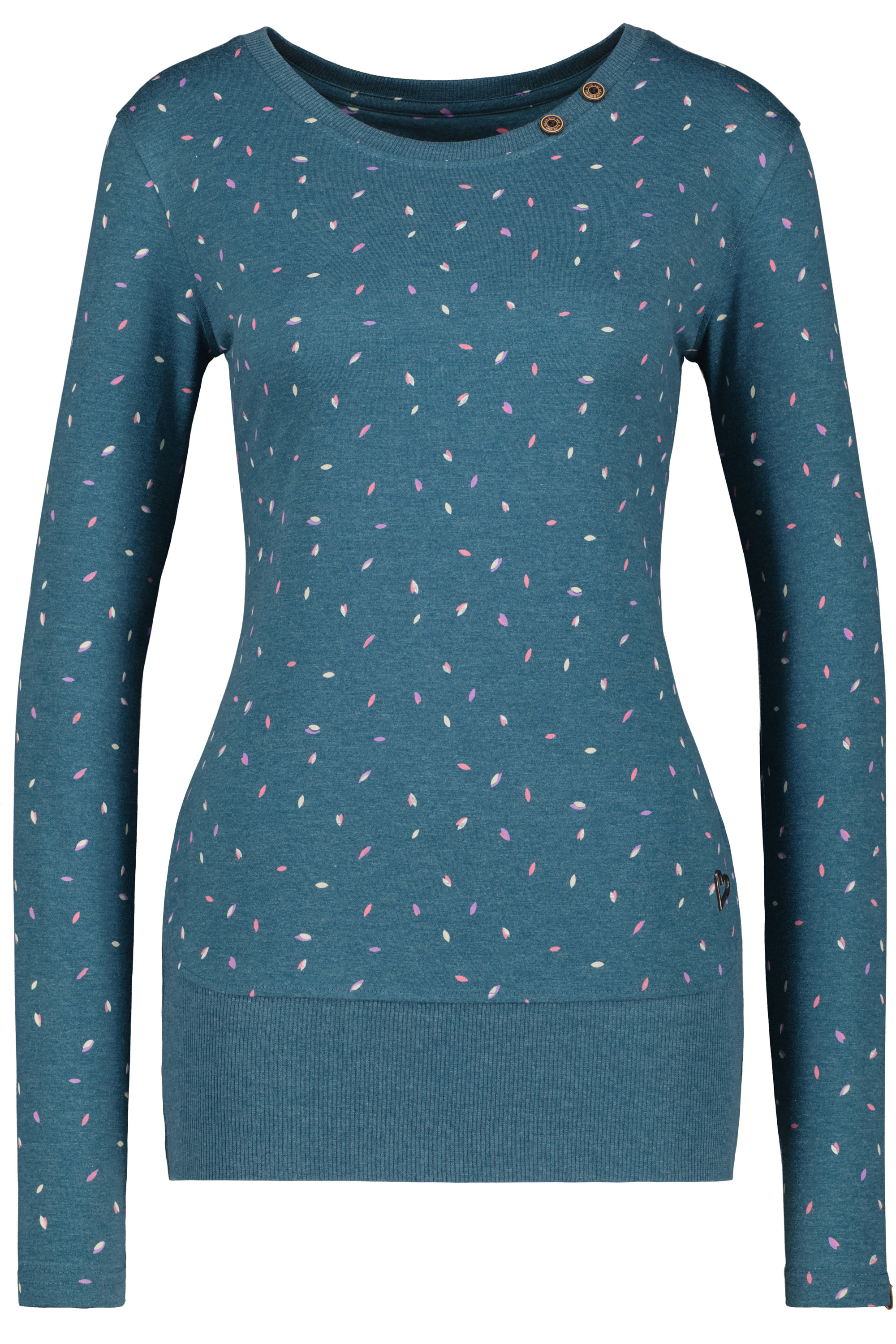 

Лонгслив alife and kickin, Langarmshirt ConnyAK B, цвет tidal teal melange