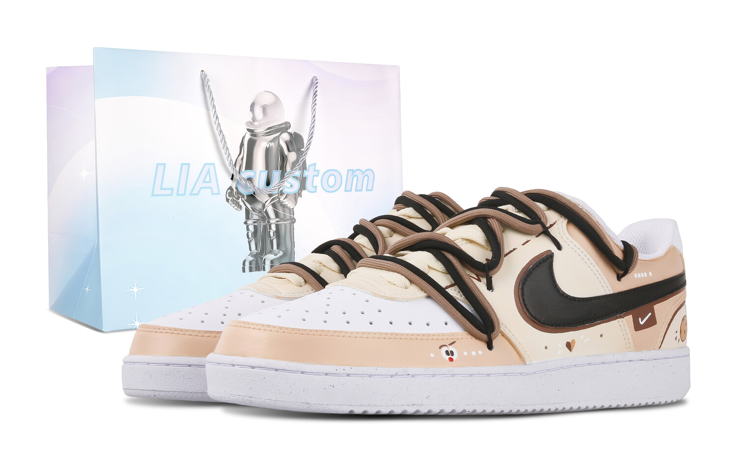 

Кроссовки Nike Court Vision 1 Skateboard Shoes Men Low-Top White