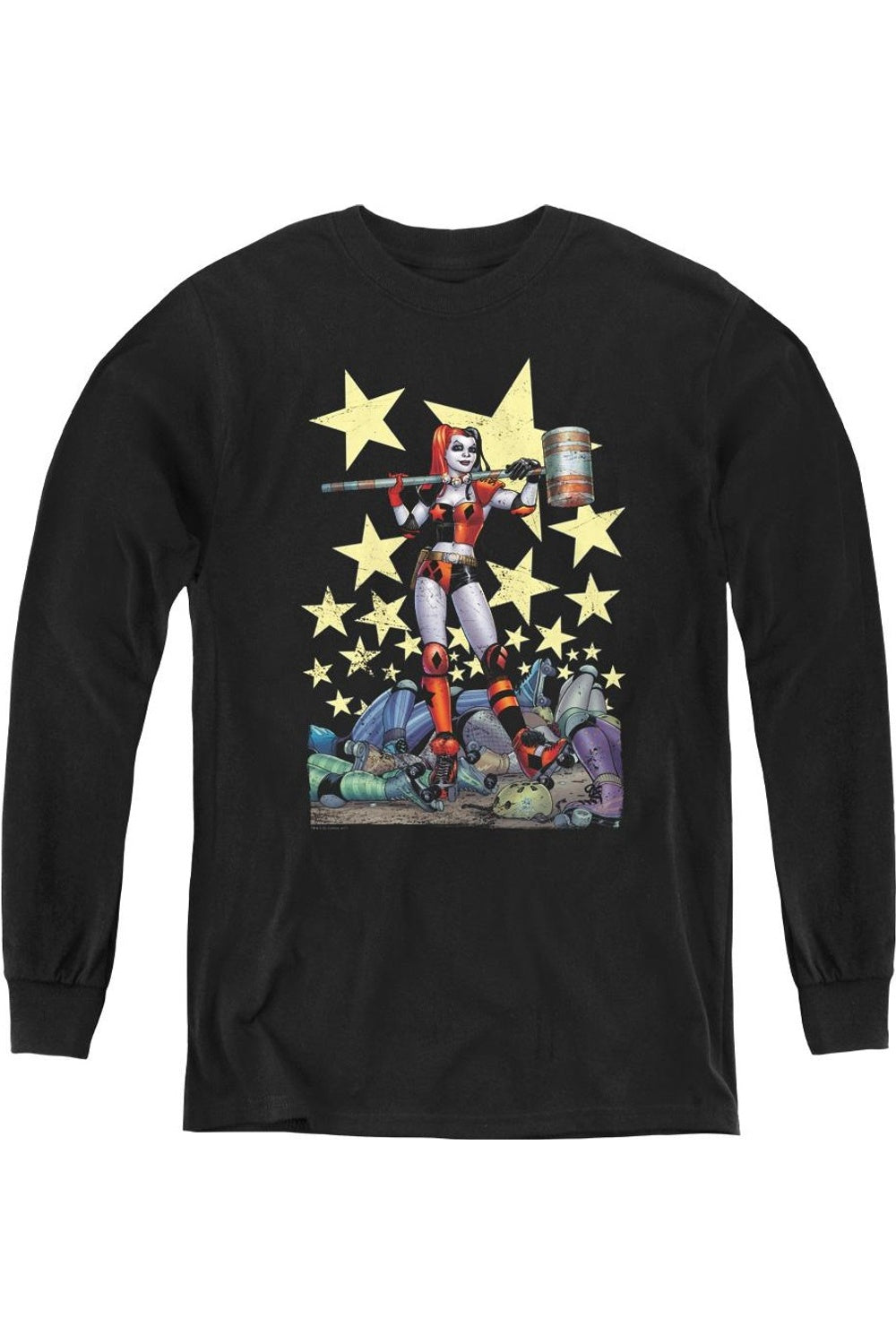 

Футболка с длинным рукавом для детей "Batman Hammer Time" Gildan, черный