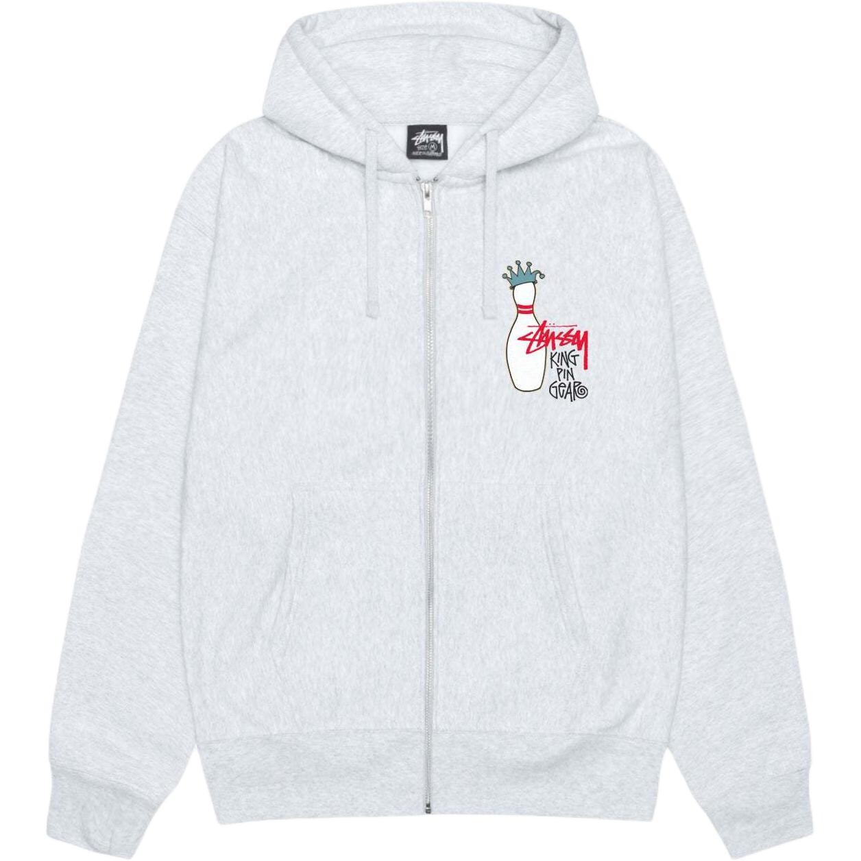 

Толстовка с капюшоном Kingpin Zip Stussy, темно-красный