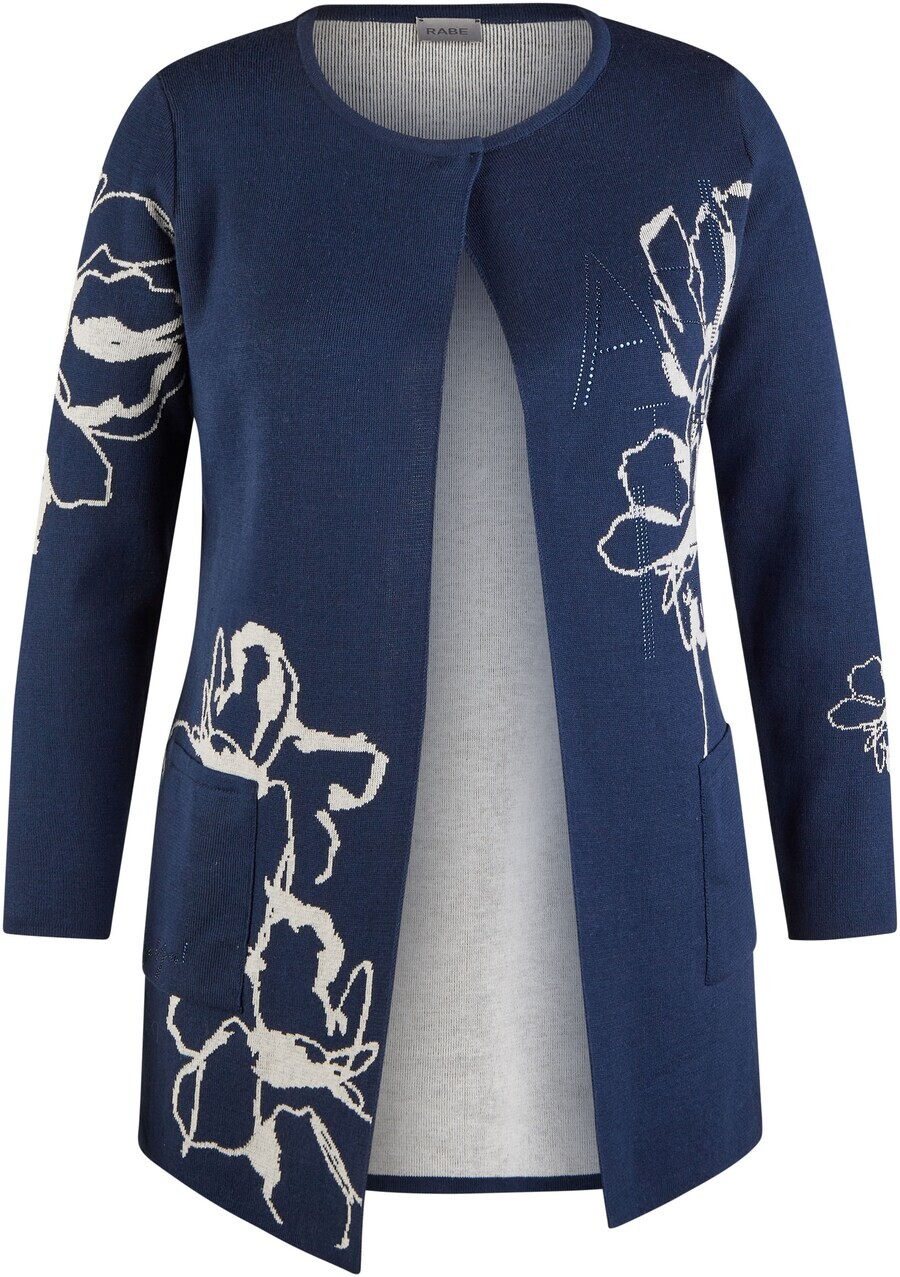 

Вязаный кардиган Rabe Knit Cardigan, темно-синий