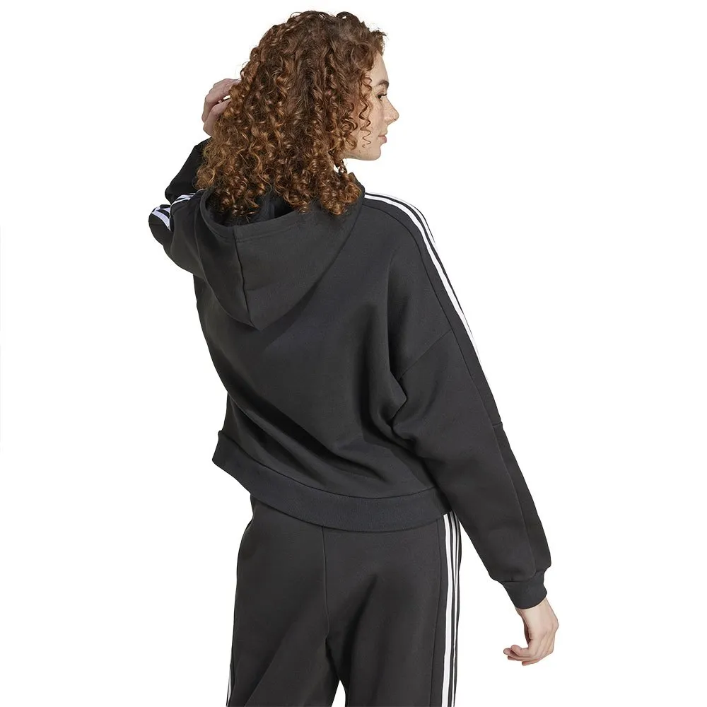 Толстовка adidas Tiro Cut 3 Stripes Fleece, черный — фото 2
