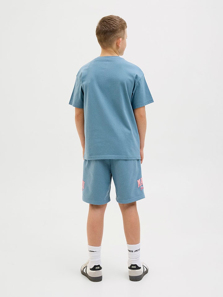 JACK & JONES Junior Спортивные шорты «Кейн» светло-голубого цвета — фото 3