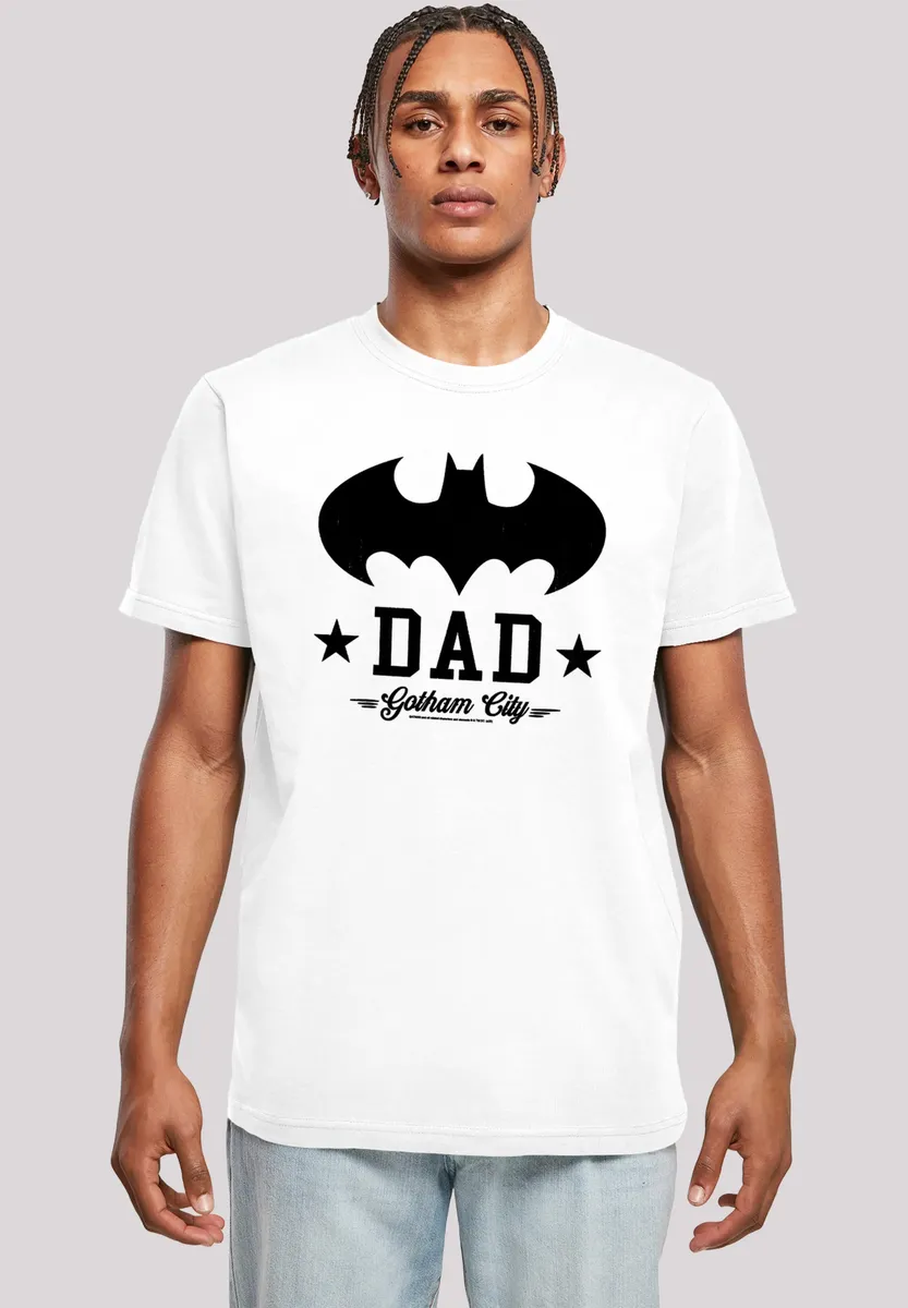 

Футболка F4NT4STIC "DC Comics Batman Bat Dad с длинными рукавами", принт, белый