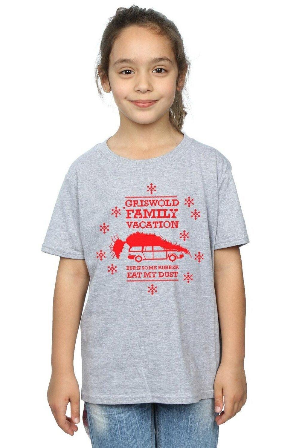 

Хлопковая футболка Eat My Dust National Lampoon's Christmas Vacation, серый