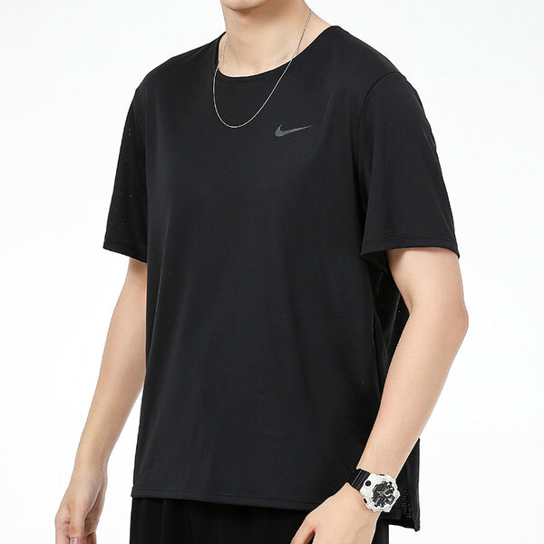 Футболка Dri Fit Rise 365 Футболка с рисунком распылением Nike, черный — фото 3