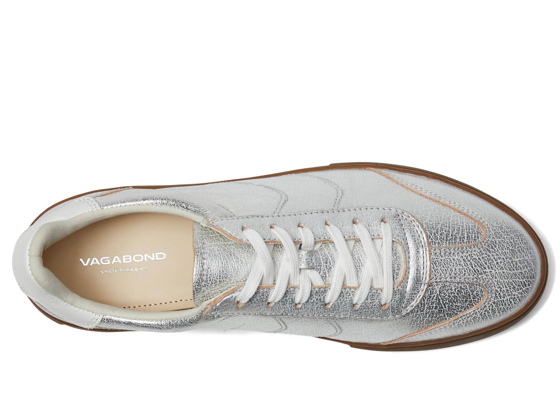 Кроссовки Vagabond Shoemakers Cody Leather Sneaker, серебряный — фото 2