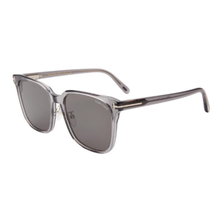 TOM FORD Пластиковая оправа квадратные солнцезащитные очки TF Plate Frame Square Unisex Multicolor, Gray — фото 3